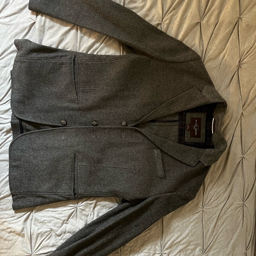 Gray wool sports jacket